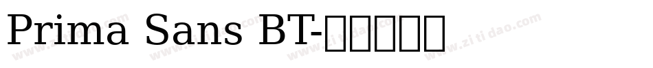 Prima Sans BT字体转换